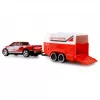 AMEWI RC Pickup Die Cast hevosperävaunulla 1:64 RTR punainen (22681)