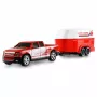 AMEWI RC Pickup Die Cast hevosperävaunulla 1:64 RTR punainen (22681)