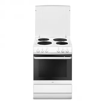 Amica SHE 11640W vapaasti seisova liesi 60 cm, 4 keittolevyä, 4 uunin lämmitystapaa, energialuokka A, valkoinen