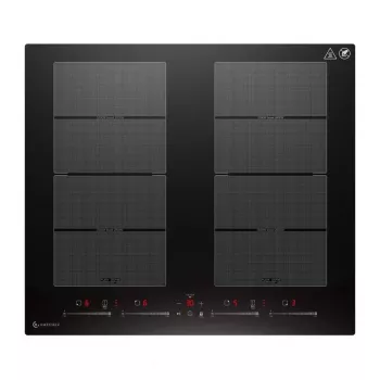 AMZCHEF CE-FS-I74S-FFDD10 4-alueinen induktioliesi kosketusohjauksella, 7200W, musta