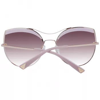 ANA HICKMANN naisten aurinkolasit AH3207-59H01 Butterfly Cat Eye asetaattikehys liukuvärjätyt ruskeat linssit UV400