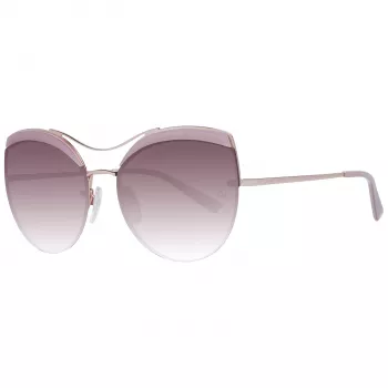 ANA HICKMANN naisten aurinkolasit AH3207-59H01 Butterfly Cat Eye asetaattikehys liukuvärjätyt ruskeat linssit UV400