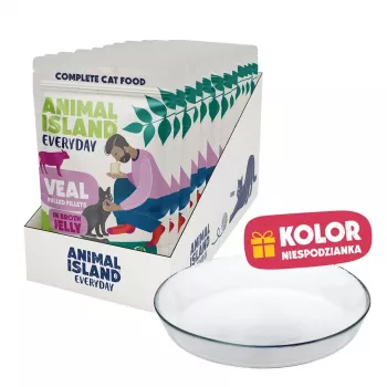 ANIMAL ISLAND NEW JELLY EVERYDAY 12x85g + ruokakuppi