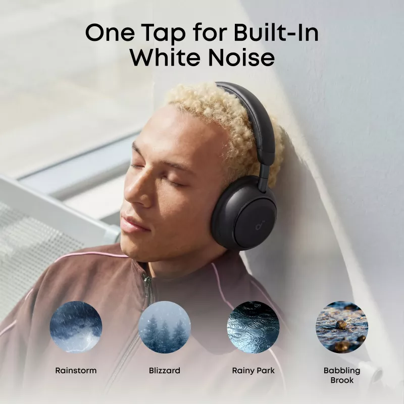Anker Soundcore Space 2 Over-Ear melua vaimentavat kuulokkeet, musta