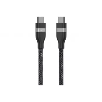 Anker USB-C - USB-C 240W Upcycled-Braided pikalatauskaapeli A82E2 (1,8 m, musta)