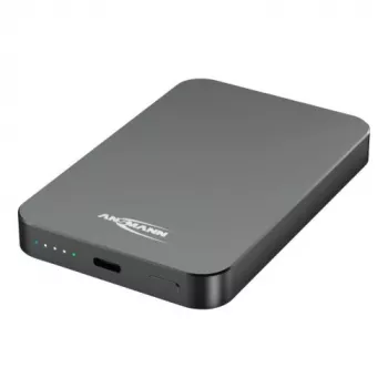 ANSMANN 1700-0198 -varavirtalähde 5000 mAh LiPo Power Delivery Qi -langaton lataus antrasiitti