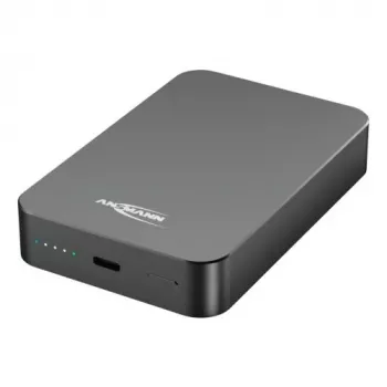 ANSMANN 1700-0199 10 000 mAh langaton varavirtalähde antrasiitti