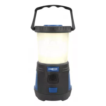 ANSMANN CL600B akkuleirintälyhty - musta/sininen - ABS - ripustuskoukku - IPX4 - 600 lumenia