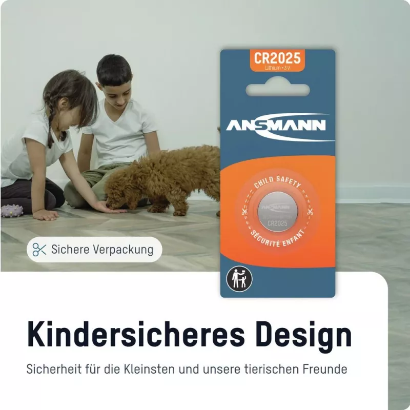 ANSMANN CR2025 Litium-nappiparisto, 3V, 160mAh, 1 kpl:n läpipainopakkaus