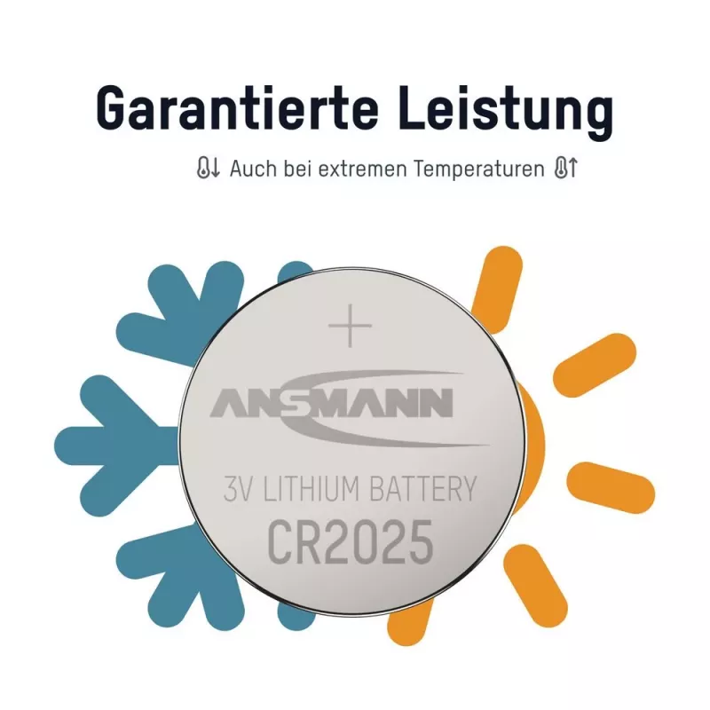 ANSMANN CR2025 Litium-nappiparisto, 3V, 160mAh, 1 kpl:n läpipainopakkaus