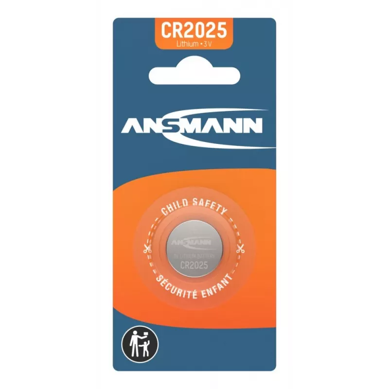 ANSMANN CR2025 Litium-nappiparisto, 3V, 160mAh, 1 kpl:n läpipainopakkaus