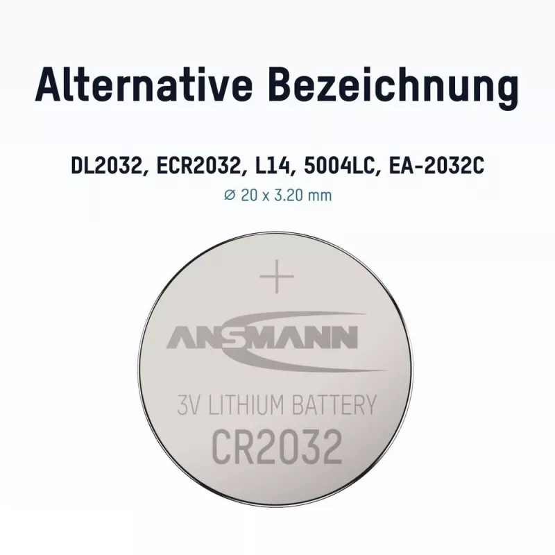 ANSMANN CR2032 litium-nappiparisto 3V 230mAh (1 kpl:n pakkaus)