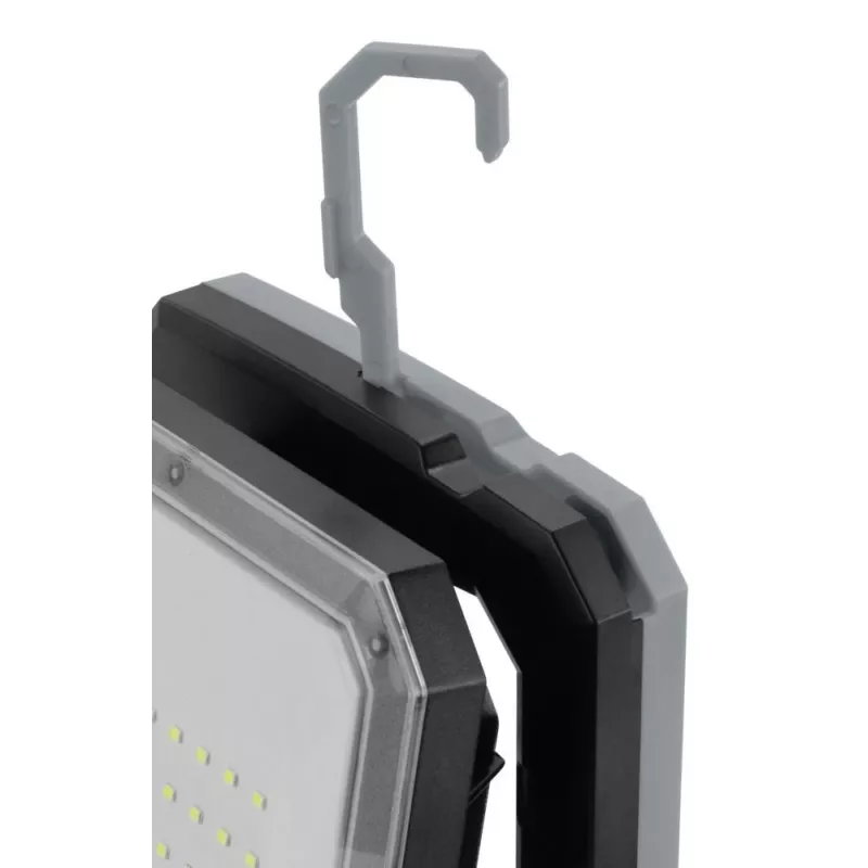 ANSMANN WL2000R-ECO akku-LED-työvalaisin, 2000 lm, 6500K, IP54, varavirtalähde, musta/harmaa