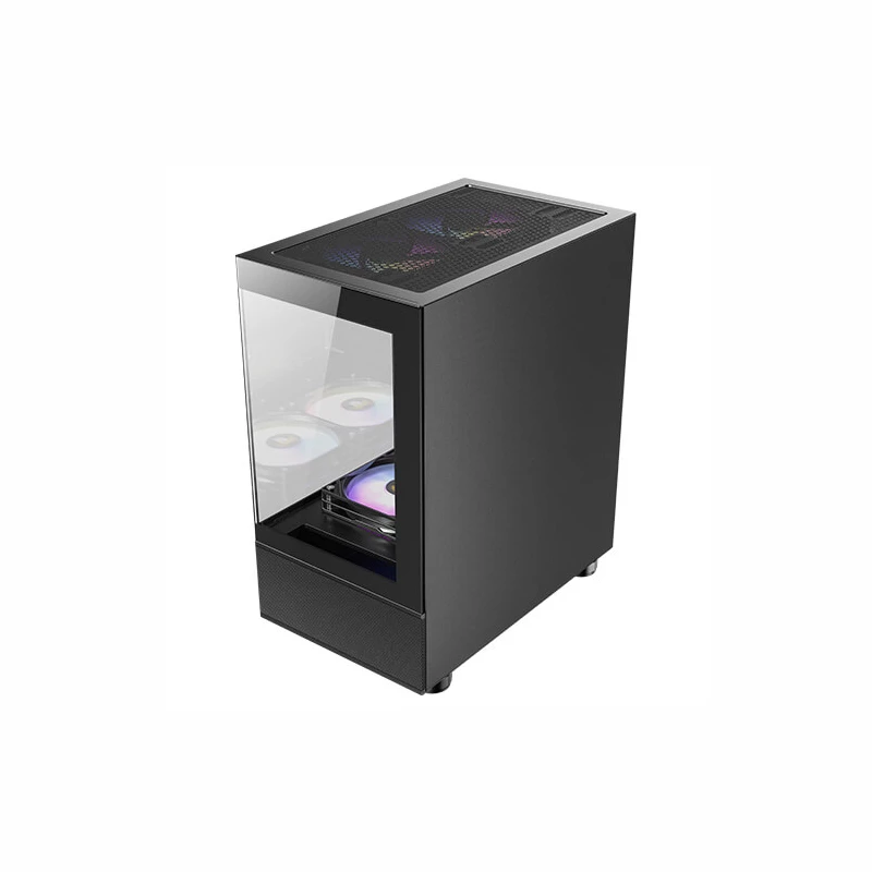Antec CX200M Elite Micro-ATX | ITX RGB Mini-Tower -pelikotelo - musta