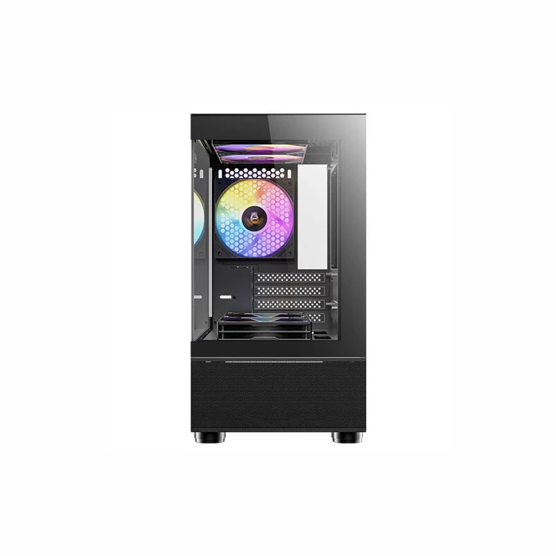 Antec CX200M Elite Micro-ATX | ITX RGB Mini-Tower -pelikotelo - musta