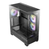 Antec CX700 ARGB B Mid-Tower pelikotelo - karkaistu lasi, 4x ARGB tuuletinta, E-ATX-tuki, musta