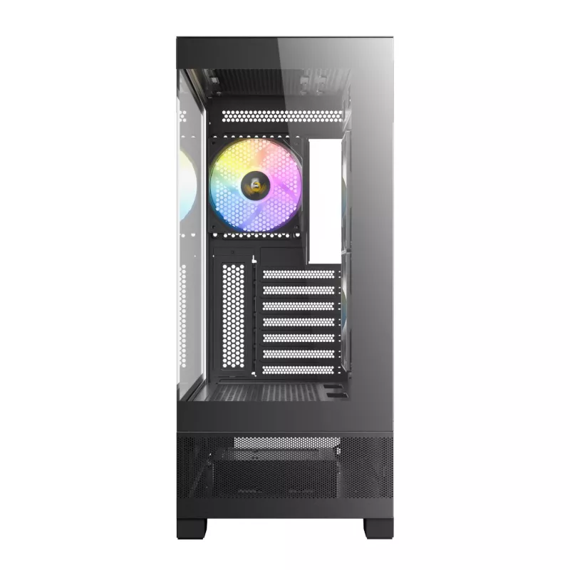 Antec CX700 ARGB B Mid-Tower pelikotelo - karkaistu lasi, 4x ARGB tuuletinta, E-ATX-tuki, musta