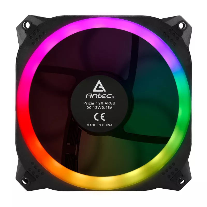 Antec Prizm 120 ARGB -kotelotuuletin 5 kpl:n pakkaus + ohjain - musta