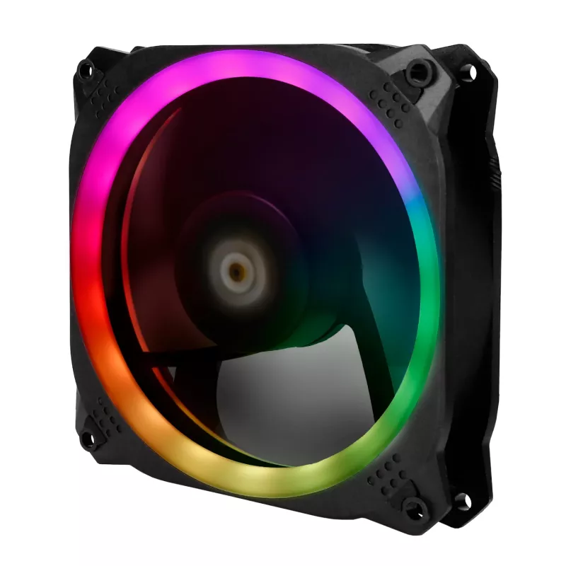Antec Prizm 120 ARGB -kotelotuuletin 5 kpl:n pakkaus + ohjain - musta