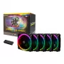 Antec Prizm 120 ARGB -kotelotuuletin 5 kpl:n pakkaus + ohjain - musta