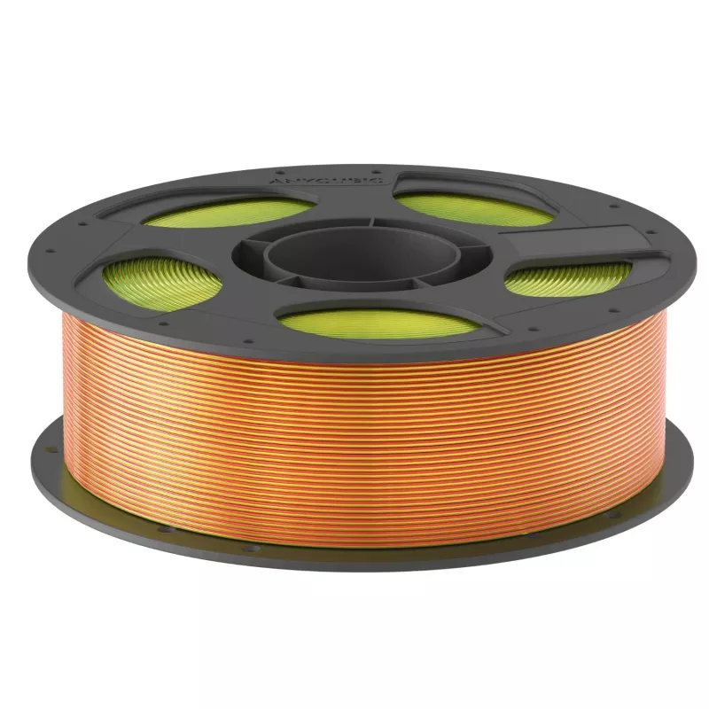 Anycubic AHSC15-103 PLA Silk -filamentti, kolmivärinen: punainen/keltainen/vihreä