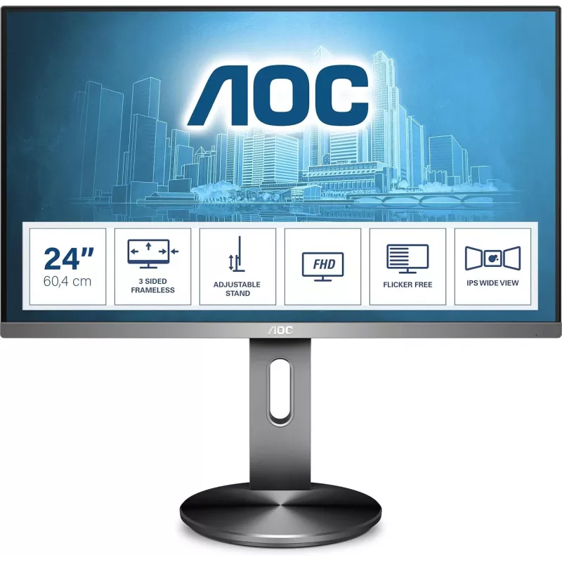 AOC I2490PXQU 24 tuuman IPS näyttö (kunnostettu)