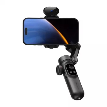 AOCHUAN Smart X Pro 3-akselinen gimbaalivakain AI-seurannalla ja eleohjauksella älypuhelimelle, musta
