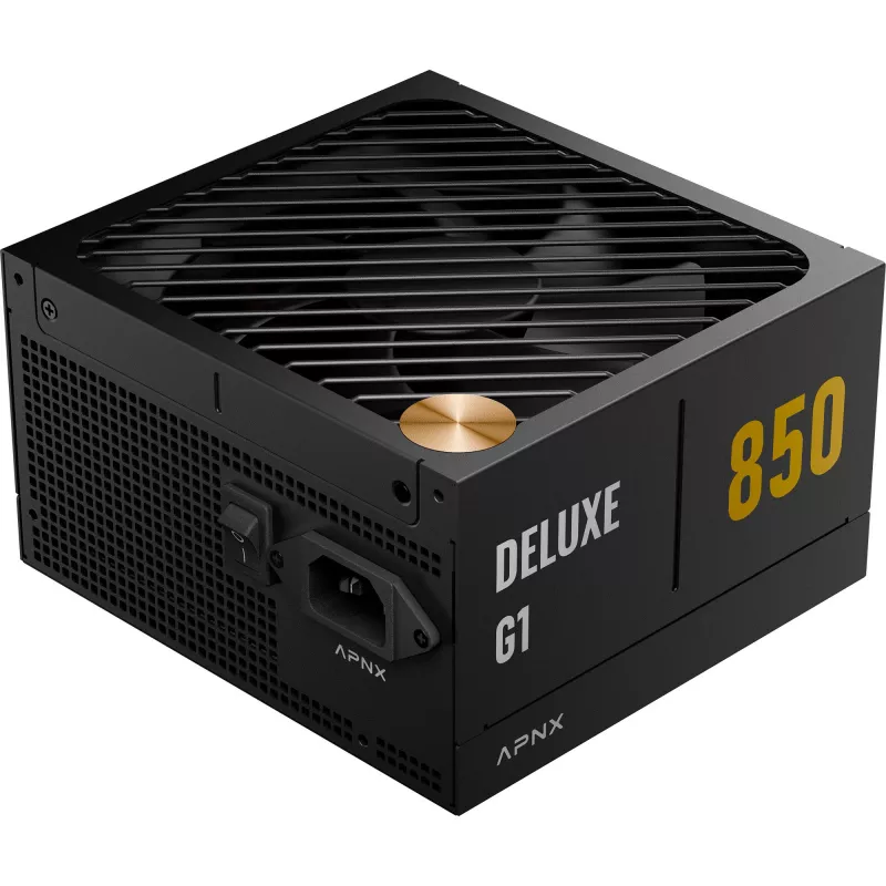 APNX DELUXE G1 850 850W 80 PLUS Gold täysin modulaarinen ATX-virtalähde musta