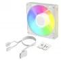 Arctic BioniX P14 A-RGB ACFAN00340A 140mm PWM koteloikuuletin, Daisy Chain, 400-2500 r/min, 186 m³/h, FDB, valkoinen