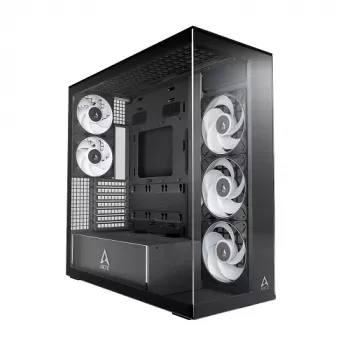 ARCTIC Xtender musta kirkaslasi Mid-Tower ATX -kotelo