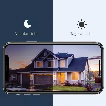 Arenti POWER1Q 2K älykäs akkukäyttöinen turvakamera, tekoäly henkilöntunnistus, värillinen yönäkö, IP65, musta