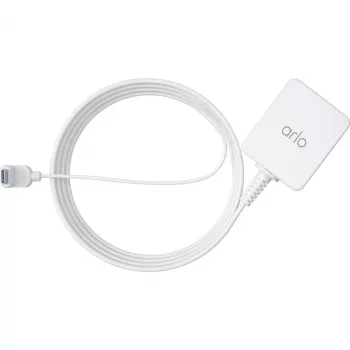 ARLO USB-laturisovitin eurotulppa USB-C 7,6 m ulkokäyttöön valkoinen