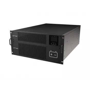ARMAC R/10000I/PF1/DF 10000VA online-kaksoismuunnin rack-asennettava UPS, 10 lähtöä, LCD, metallikotelo, pölytiivis