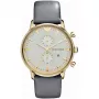 ARMANI AR0386 miesten Classic kvartsianalogikello 40 mm hopeinen kellotaulu ruskea nahkaranneke