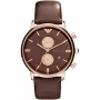 ARMANI AR0387 miesten kvartsikronografi 42mm musta kellotaulu nahkaranneke
