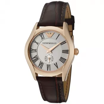 ARMANI AR0678 naisten kvartsikello 35 mm ruostumaton teräs valkoinen kellotaulu
