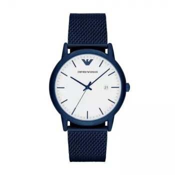 ARMANI AR11025 miesten kello 43 mm ruostumaton teräs kvartsi analoginen musta kellotaulu