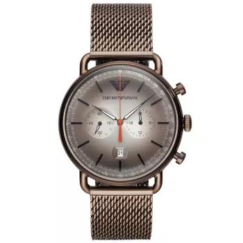 ARMANI AR11169 miesten kronografi kello 43 mm musta kellotaulu nahkaranneke