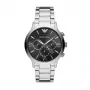 Armani AR11208 miesten kvartsikronografikello 44mm sininen kellotaulu ruskea nahka