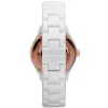 ARMANI AR1418 naisten kvartsikello 28 mm valkoinen keramiikka