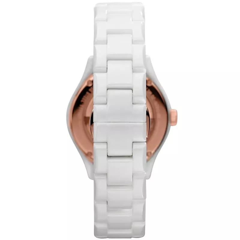 ARMANI AR1418 naisten kvartsikello 28 mm valkoinen keramiikka