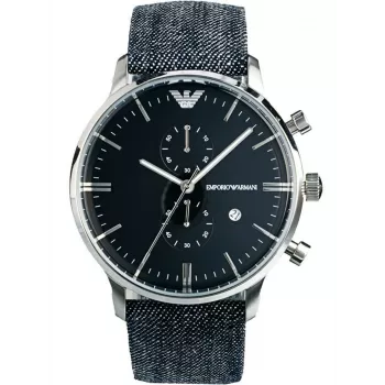 ARMANI AR1690 miesten analoginen kvartsikello 43mm ruostumaton teräs musta kellotaulu
