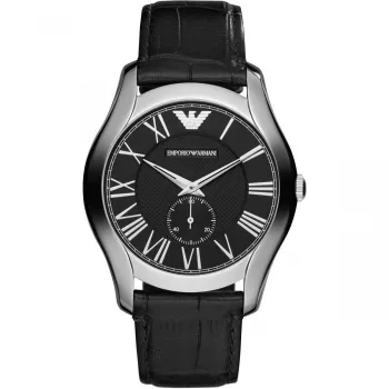 ARMANI AR1703 miesten kvartsikronografi kello 43 mm musta kellotaulu nahkaranneke