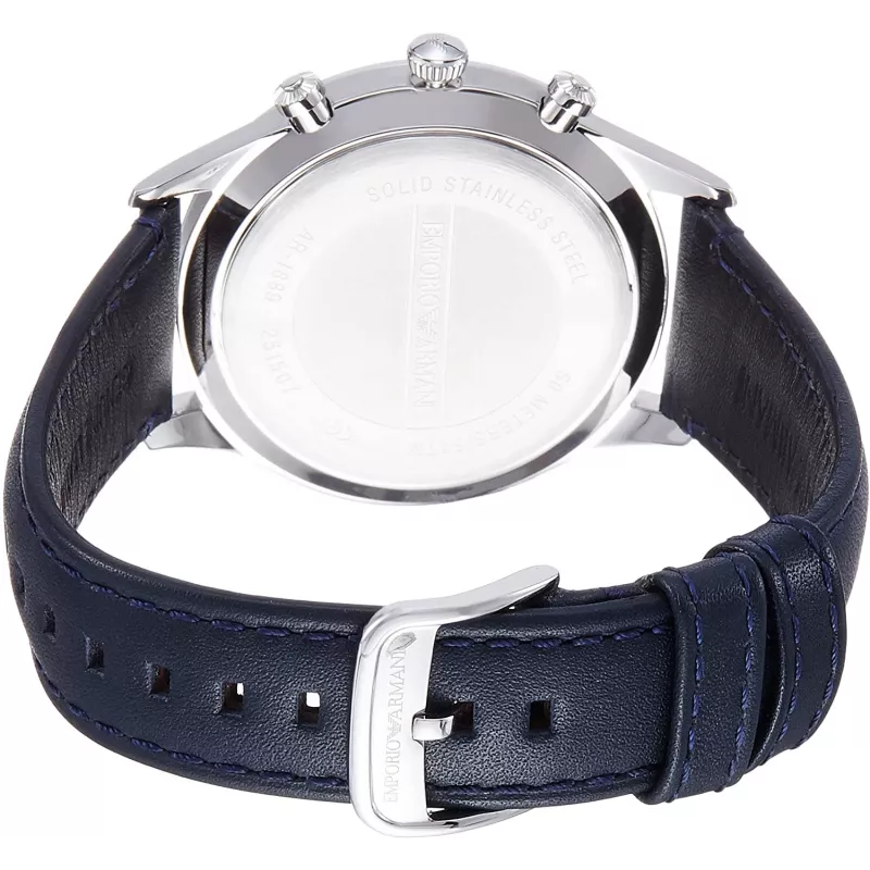 Armani AR1889 miesten kronografikello 42 mm ruostumaton teräs musta kellotaulu