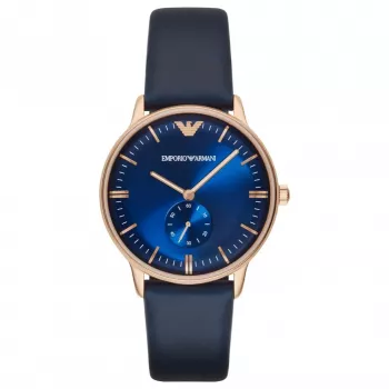 ARMANI AR2071 miesten kello 40mm ruostumaton teräs musta kellotaulu verkkoranneke