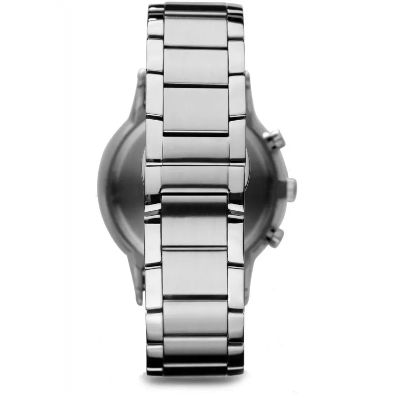 ARMANI AR2434 miesten kronografikello sinisellä kellotaululla ja teräsrannekkeella 43 mm