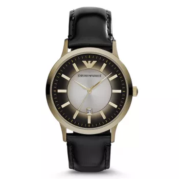 Armani AR2468 miesten kronografi sininen kellotaulu ja ruostumaton teräskotelo, 40 mm