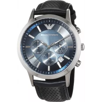 Armani AR2473 miesten kronografikello 43 mm teräs sininen kellotaulu