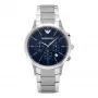 Armani AR2486 miesten kvartsikronografi kello 43 mm ruostumaton teräs sininen kellotaulu