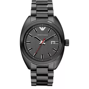 Armani AR5910 miesten kvartsikronografi kello 44mm musta ionipinnoitettu ruostumaton teräs